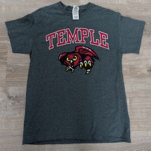 Gildan Gray Short Sleeve Tee with Red and Yellow Graphic
